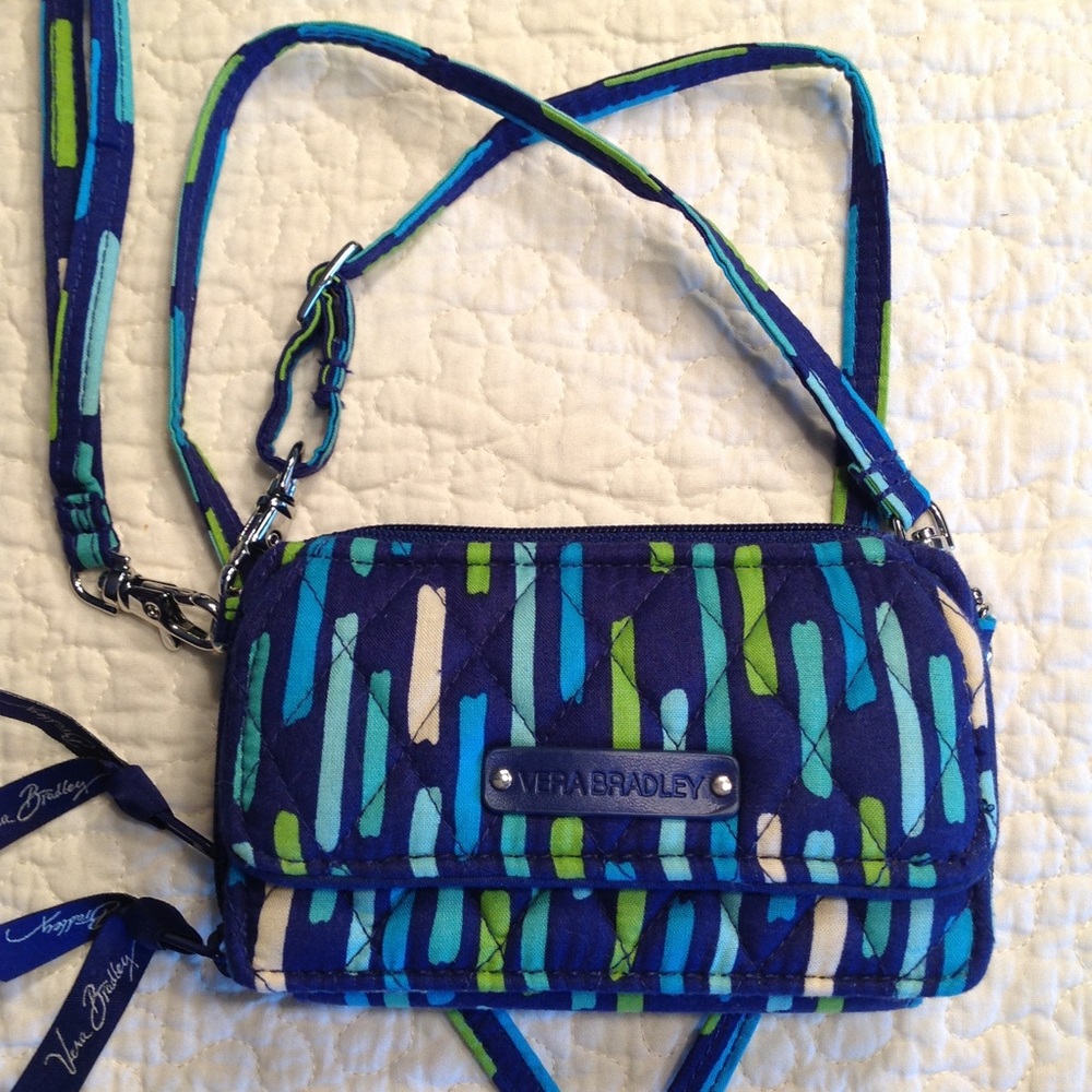 VERA BRADLEY "ALL-IN-ONE" WRISTLET/SHOULDER BAG